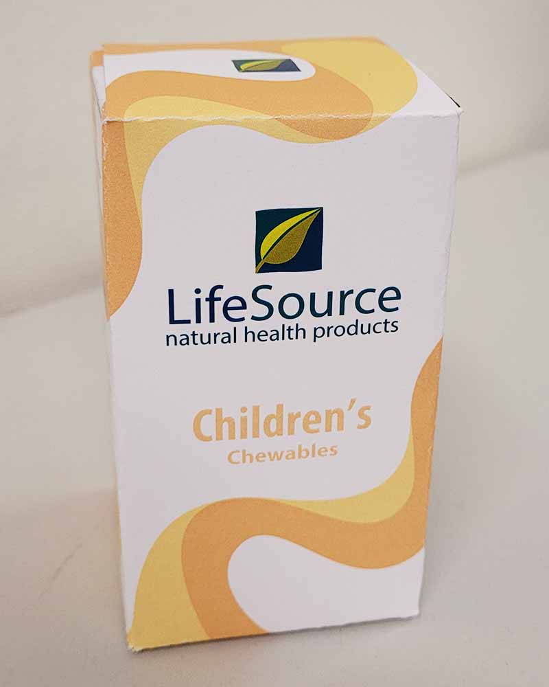 LifeSource Vitamins- Childrens chewables side 1.
