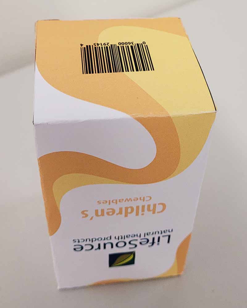 LifeSource Vitamins- Childrens chewables side 6.