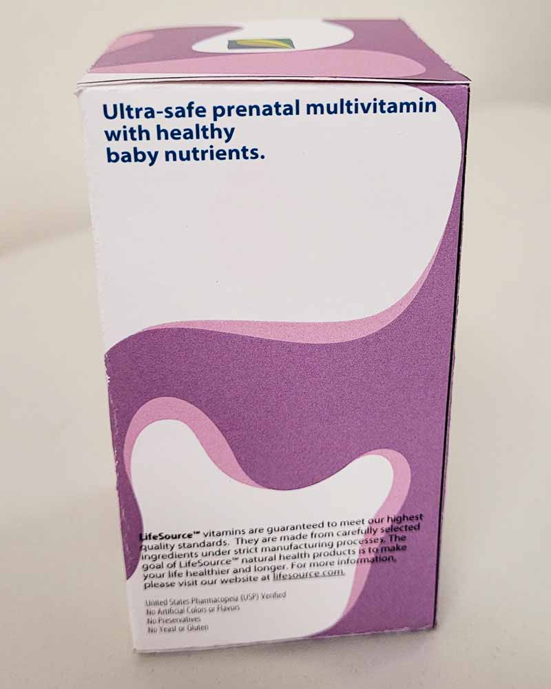 LifeSource Vitamins- Prenatal Vitamins side 4.