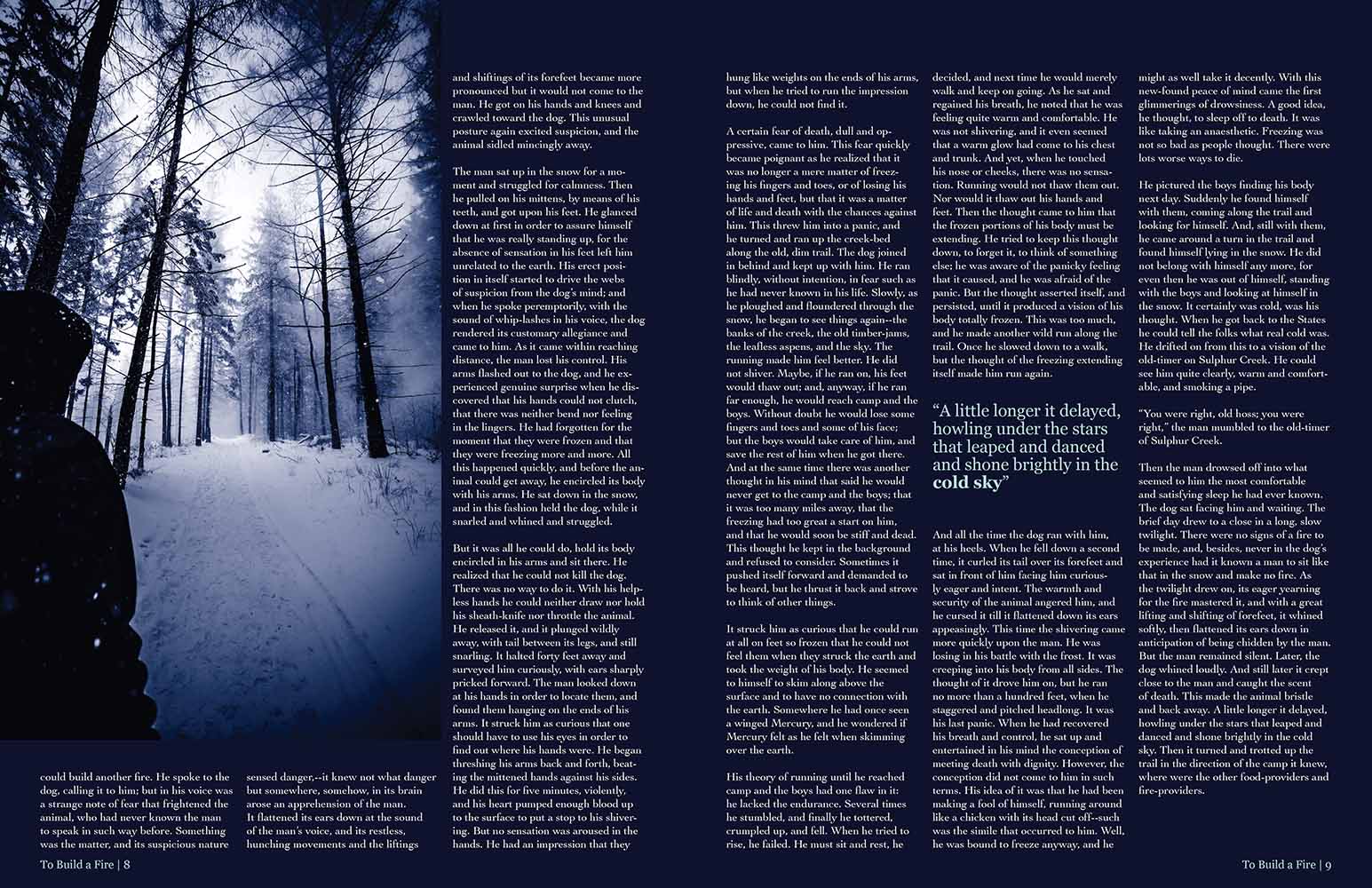 To Build a Fire 4th spread.