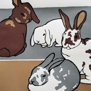 Thumbnail image of one of the four screen printing projects.