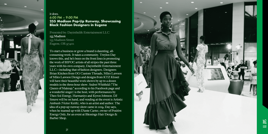 Design Scene Eugene program 16th spread