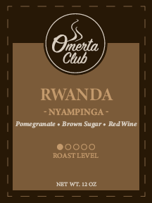Omerta Club coffee label 3- front